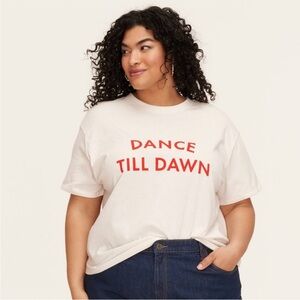 NWT Dance Till Dawn Short Sleeve Graphic Tee kate spade new york x Target XXL